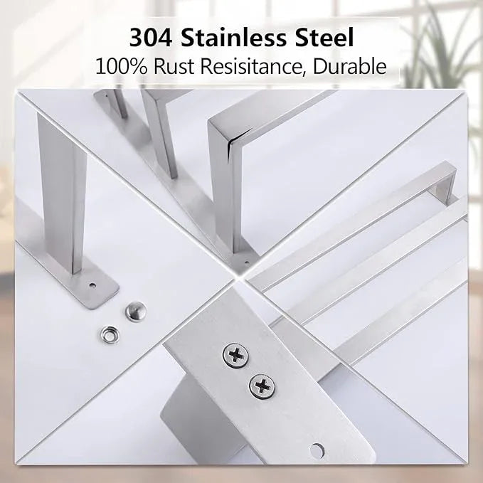 KOKOSIRI Bath Towel Bars Bathroom 3-Tiers Ladder Towel Rails Towel Holders Wall Mounted Towels Shelves Rack Brushed Stainless Steel, B5006BR-L24 - ModernBath