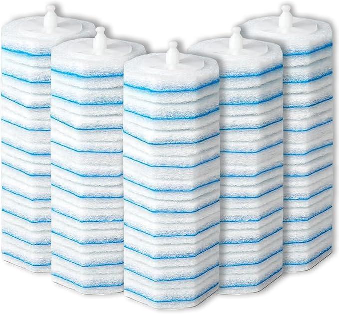 Disposable Toilet Wand Refill Compatible with Clorox Toilet Brush, 50 Count Disposable Heads for Deep Cleaning - ModernBath