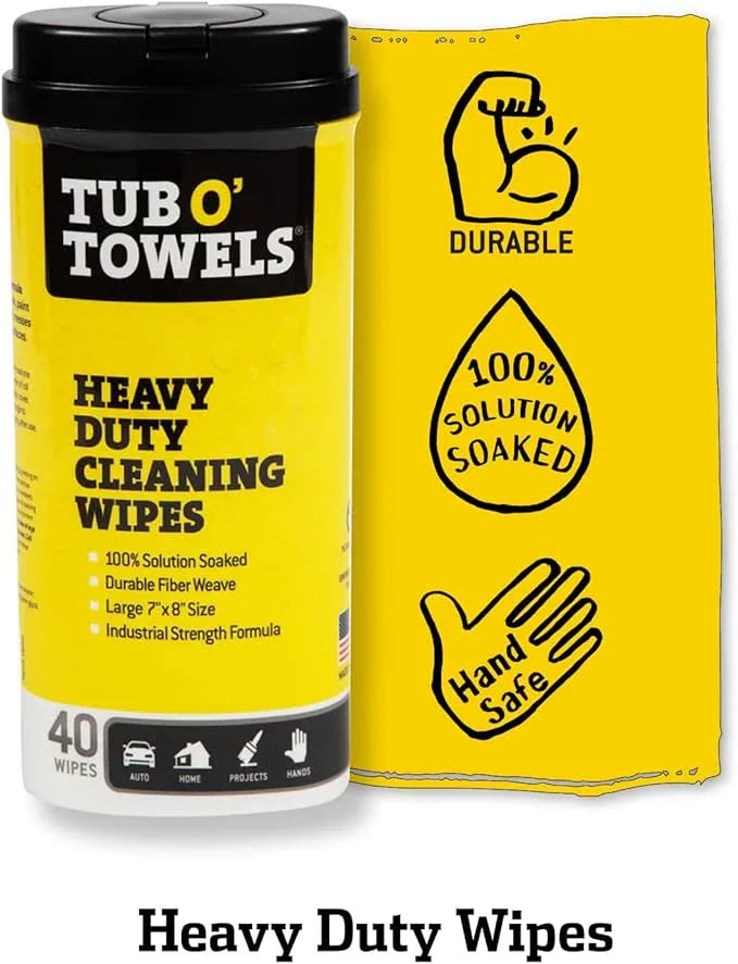 Tub O' Towels Household Cleaning Wipes Variety Pack, 7" x 8", 4-Pack - ModernBath