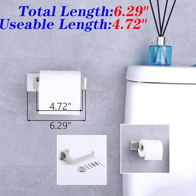 GERZWY Toilet Paper Holder Paper Towel Dispenser Tissue Roll Hanger Wall Mounted Brushed Stainless Steel FG1605-LS - ModernBath