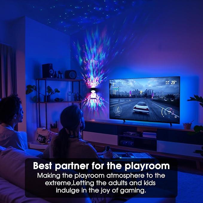 Night Lights Plug into Wall, Star Projector for Bedroom [2 Pack] Night Light Projector for Kids, 9-Color RGB Galaxy Nightlight with Dusk to Dawn Sensor for Bathroom, Home Gaming Room Decor Gifts - ModernBath