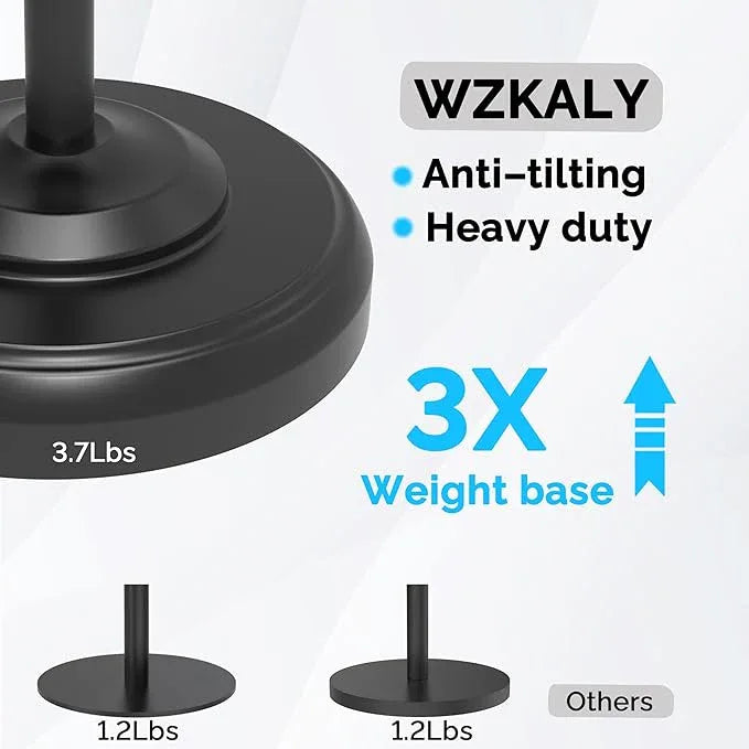 Freestanding Toilet Paper Holder Stand with Storage – Holds 4 Extra Rolls –Matte Black- Toilet Paper Holder for Bathroom – Sturdy Base, Classic Retro Style, Space-Saving Bathroom Storage - ModernBath