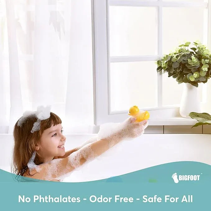 BigFoot Shower Curtain Liner – 72 x 72 PEVA Premium Shower Curtain with Rustproof Metal Grommet and 3 Magnetic Weights – Odor Free and Compatible with Standard Showers, Frosted - ModernBath