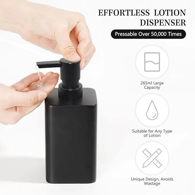YMXYJM Bathroom Accessories Set, 4 Pcs Bathroom Accessory Set, Soap Dispenser, Toothbrush Holder, Qtip Holder Set, Bathroom Sets Complete, Bathroom Sink Set for Modern Home,Matte Black - ModernBath