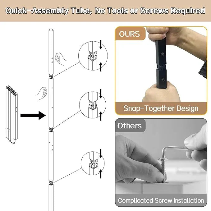 Over The Toilet Storage with Side Shelf, 7 Tier Bathroom Organizer Rack with Paper Holder, Hooks and Basket, Freestanding Above Toilet Shelf for Laundry, Quick Interlock Install (Vintage Brown) - ModernBath