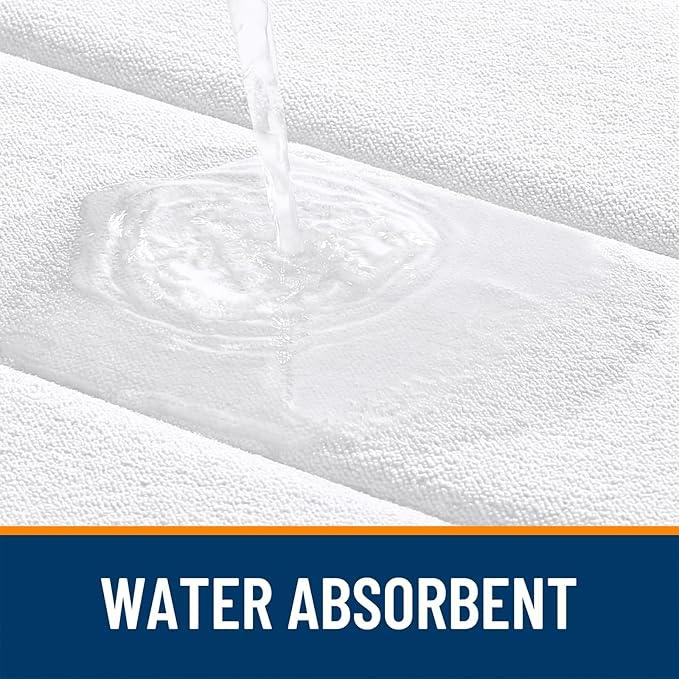 OLANLY Memory Foam Long Bathroom Rugs Runner 47x20, Super Soft Absorbent Bath Mat, Quick Dry, Machine Washable Shower Floor Rugs, Bathmat Carpet, Bathroom Home Decor Accessories, White - ModernBath
