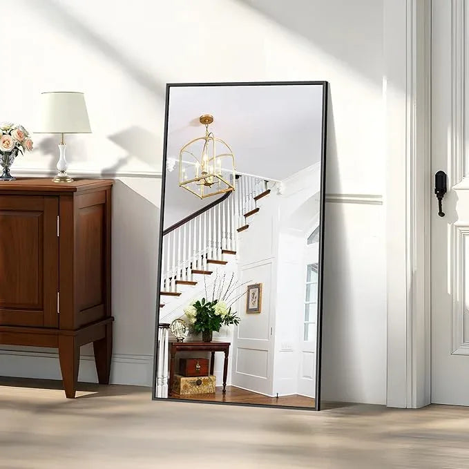 KOCUUY Black Bathroom Mirror, 24x48 Inch Rectangle Mirror for Over Sink, Modern Decorative Wall Mirror for Bedroom Living Room Bathroom, Hang Horizontal/Vertical - ModernBath