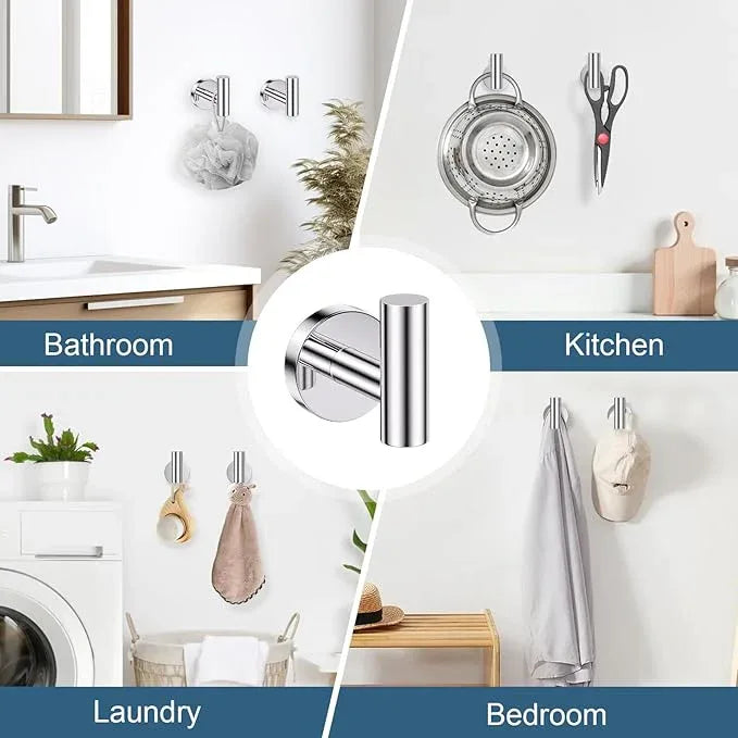 Polished Chrome Bathroom Hardware Set, 5 Pieces Chrome Towel Bar Bathroom Accessories, Upgraded Toilet Paper Holder with Shelf Set, 23.6 Inch Towel Rack Towel Holder for Bathroom Wall - ModernBath