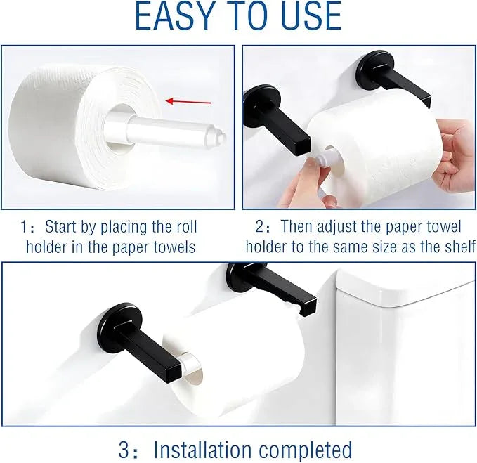 6PCS Toilet Paper Holder Spring Loaded Roller Spindle Replacement Rod,Toilet Paper Roll Holder,Toilet Tissue Roll Holder Replacement,Toilet Roll Spring Rod,White Plastic ToiletPaper Roller Replacement - ModernBath