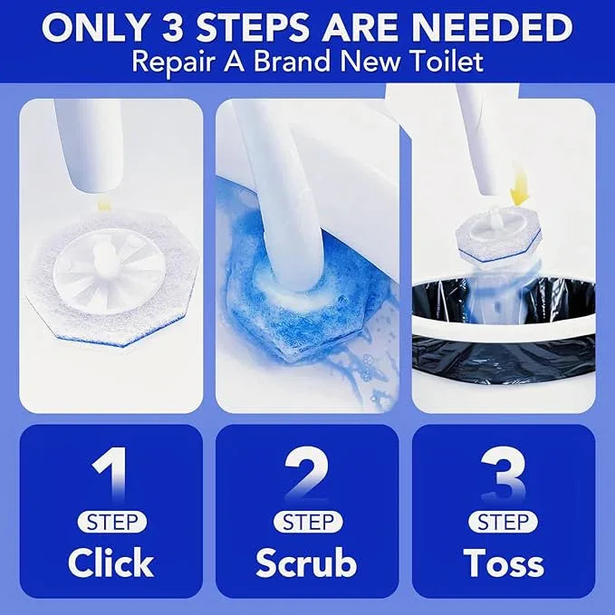 55 Pcs Toilet Wand Refills for Clorox, Upgrade Disposable Replacement Heads, Compatible with Clorox Toilet Wand for Bathroom Multi-Surface Cleaning - ModernBath