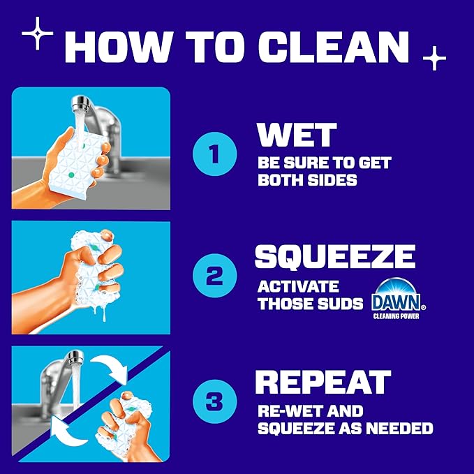 Mr. Clean Magic Eraser Foaming Sponge, All Purpose Cleaner, Dawn Cleaning Power, Wall, Sneaker, Oven Cleaner, Kitchen, Bathroom, Shower Cleaning Supplies, Scrubber, Ultra Foamy, 5ct