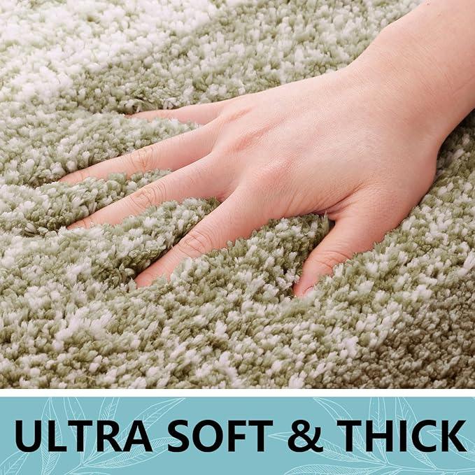 Arotive Microfiber Bathroom Rugs, Shaggy Soft and Absorbent Bath Rug, Non-Slip, Thick Plush Machine Washable Dry Bath Mats for Bathroom, Tub and Shower, 36x24, Coffee, Rectangular - ModernBath
