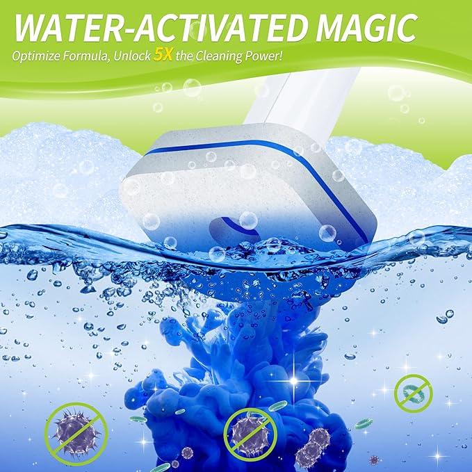 Toilet Bowl Cleaner Wand Refills Compatible with CLOROX, 63 Count Disposable Toilet Brush Refills, Replacement Heads for Toilet Cleaning System - ModernBath