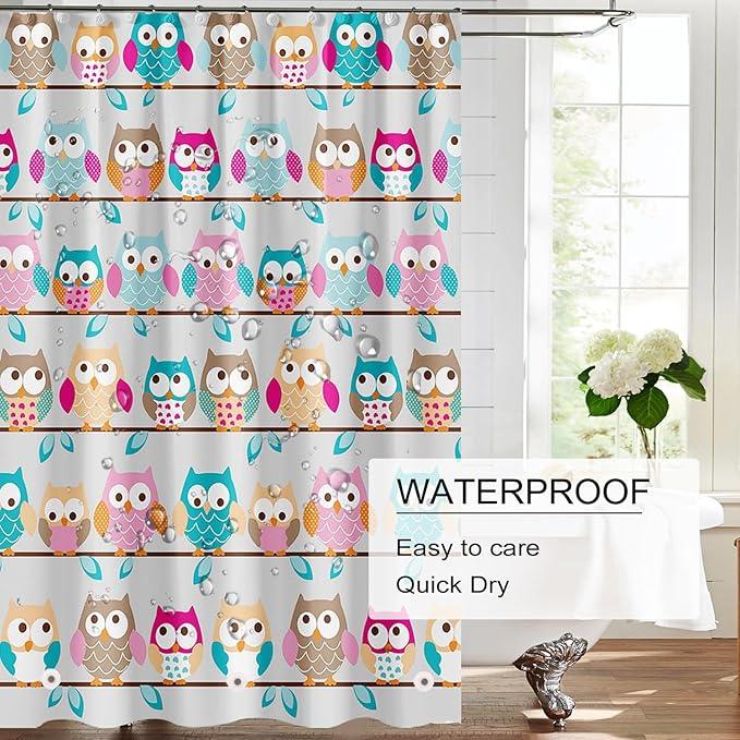 TIKABC Shower Curtain Liner, 4G PEVA Shower Liner, Plastic Waterproof Shower Curtains, 72x72 inch with Grommet Holes 3 Magnetic Weights - ModernBath
