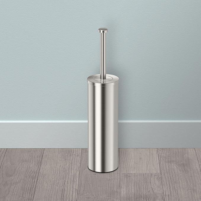 Gatco 1482 Latitude II Slender Toilet Brush Holder, Satin Nickel - ModernBath