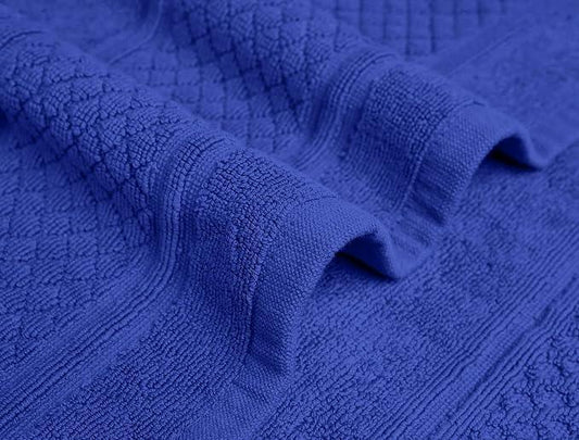 Avalon Towels Blue Bath Mat - 100% Cotton Set of 2 Absorbent Bathmat - Bathroom Mats Quick Dry Bath Mats for Bathrooms (22x34 Inches) - ModernBath