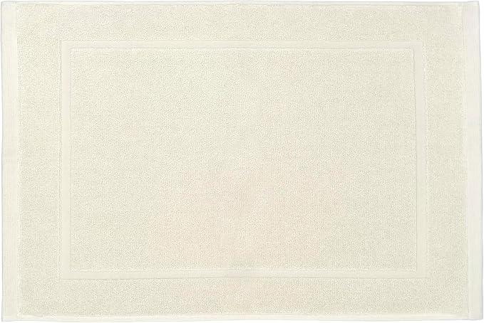 Lincoln & Palm 1-Piece Turkish Cotton Bath Mat - Soft, Plush, and Absorbent - 1000 GSM Thick Luxury Spa and Hotel Style - No Rubber Backing - Silver-Infused SILVERbac (1 Piece Bath Mat, Ivory) - ModernBath