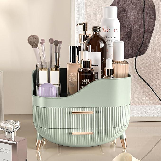 Pajiriona Makeup Organizer with Drawers,Skincare Organizer for Vanity,Storage Box with Handle,Large Cosmetic Display case for Dresser, Bathroom Countertop - ModernBath