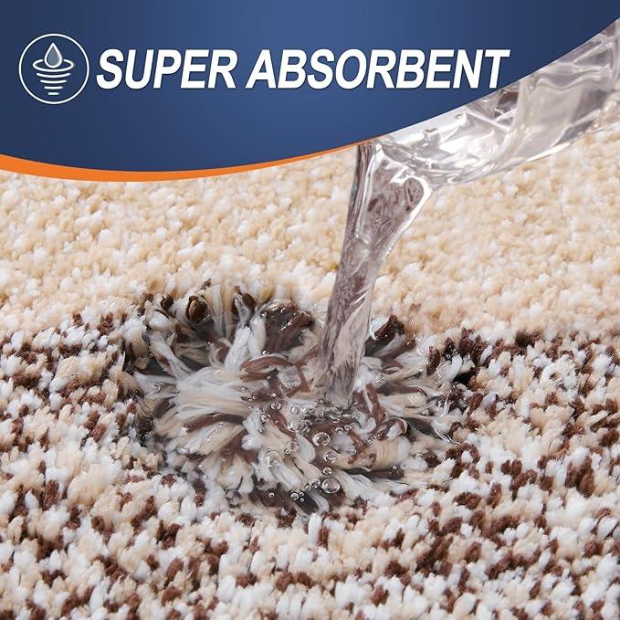 OLANLY Bathroom Rug Mat 24x16, Extra Soft and Absorbent Microfiber Bath Rugs, Non-Slip Plush Shaggy Bath Carpet, Machine Wash Dry, Bath Mats for Bathroom Floor, Tub and Shower, Brown - ModernBath