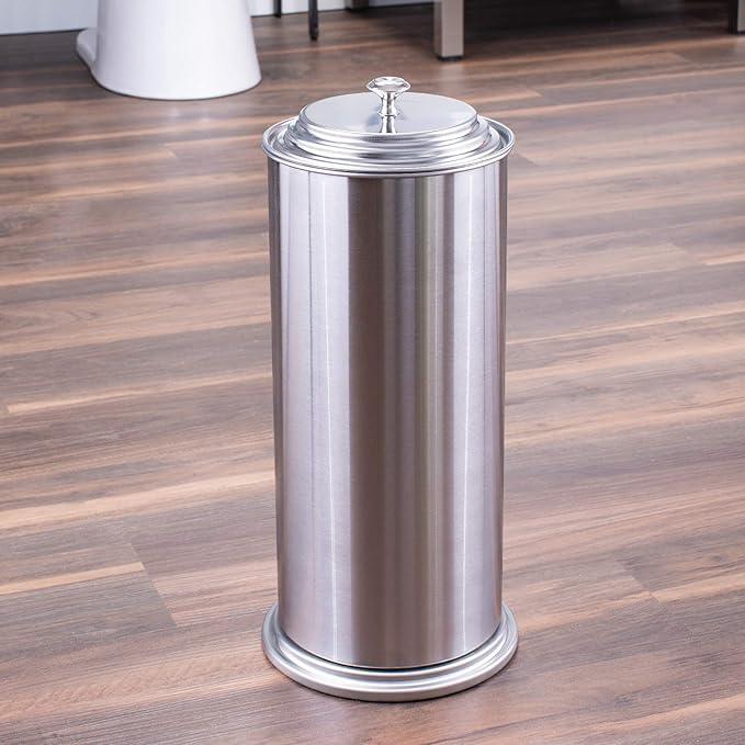 JS Jackson Supplies Free Standing Extra Large Toilet Paper Holder - Stainless Steel - ModernBath