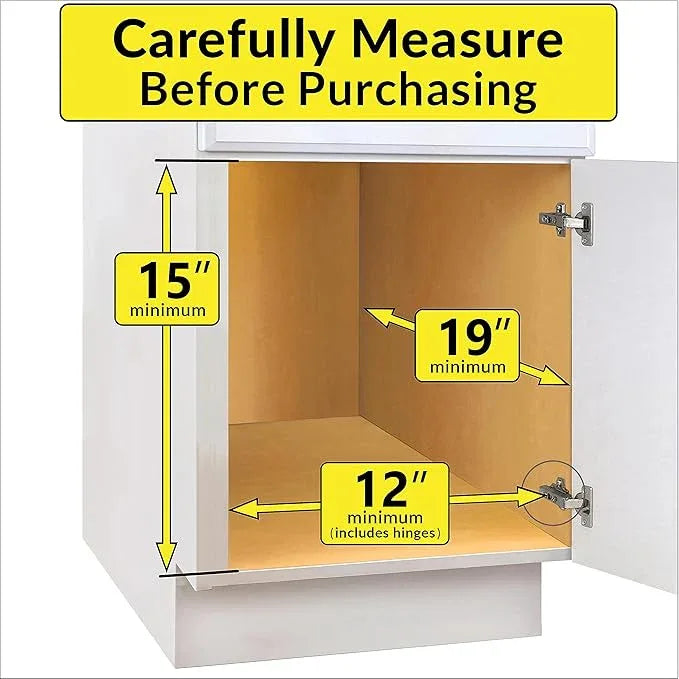 LYNK PROFESSIONAL® Pull Out Under Sink Kitchen Cabinet Organizer - 11.5 in. x 18 inch deep Drawer - Sliding Shelf Organizer for Cabinets and Undersink Storage Shelves - Lifetime Ltd. Warranty – Chrome - ModernBath