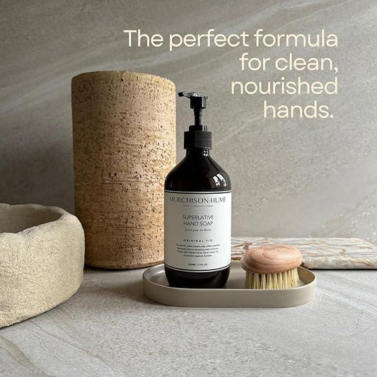 Murchison-Hume Luxury Vegan Hand Soap with Pump Dispenser, Moisturizing Hand Wash, SLS, Paraben & Cruelty-Free, 17oz (Original Fig) - ModernBath