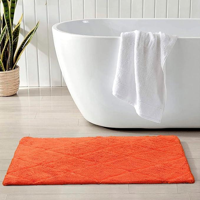 C23 Luxury Bathroom Rugs, Bath Mat - 20"x32" | 2200 GSM Tufted Cotton Bathroom Mat | Ultra-Absorbent Quick Dry, Heavyweight Non-Slip Bathmat | Thick Soft Plush Machine Washable Bath Rug - ModernBath