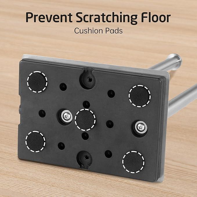 KES Freestanding Toilet Paper Holder Stand with Reserve Toilet Paper Storage for Bathroom SUS304 Stainless Steel Brushed Steel, BPH286S1B-2 - ModernBath
