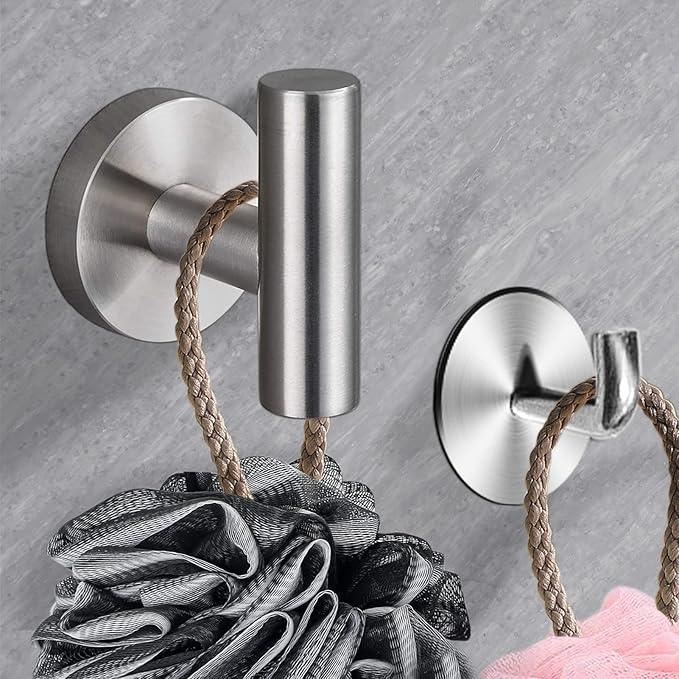 8 Pieces Bathroom Towel Rack Set, Includes 2PCS 23.6 inch Towel bar, 2PCS Towel Hook, 2 PCS Towel Ring, 2PCS Toilet Paper Holder-Matte Black Bathroom Accessories Sets - ModernBath