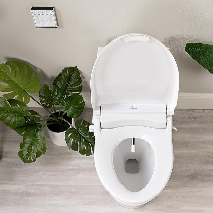 BidetMate 1000 Series Smart Toilet Seat with Heated Water, Wireless Remote, and Warm Air Dryer - Adjustable and Self-Cleaning electric bidet seat - Multiple Wash Settings - Elongated - ModernBath