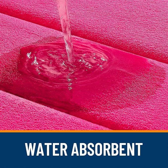 OLANLY Memory Foam Bath Mat 59x35, Super Soft Absorbent Bathroom Rugs, Quick Dry, Machine Washable Shower Floor Rugs, Bathmat Carpet, Bathroom Home Decor Accessories, Hot Pink - ModernBath