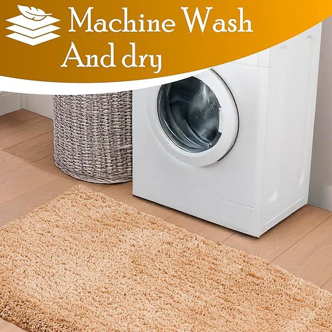 C23 Luxury Bathroom Rugs, Bath Mat - 20"x32" | 2200 GSM Tufted Cotton Bathroom Mat | Ultra-Absorbent Quick Dry, Heavyweight Non-Slip Bathmat | Thick Soft Plush Machine Washable Bath Rug - ModernBath