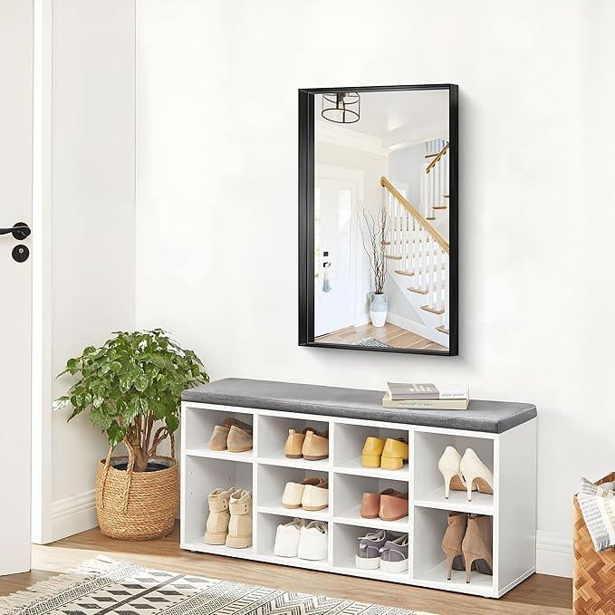 NIMURY Black Bathroom Mirror, 40x24 Inch Rectangular Framed Mirror, Large Wall Mounted Bathroom Vanity Mirror Over Sink for Bedroom,Restroom, Living Room, Hangs Vertically or Horizontally - ModernBath
