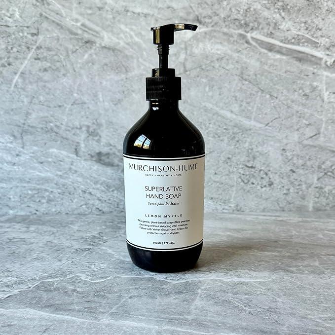 Murchison-Hume Luxury Vegan Hand Soap with Pump Dispenser, Moisturizing Hand Wash, SLS, Paraben & Cruelty-Free, 17oz (Lemon Myrtle) - ModernBath