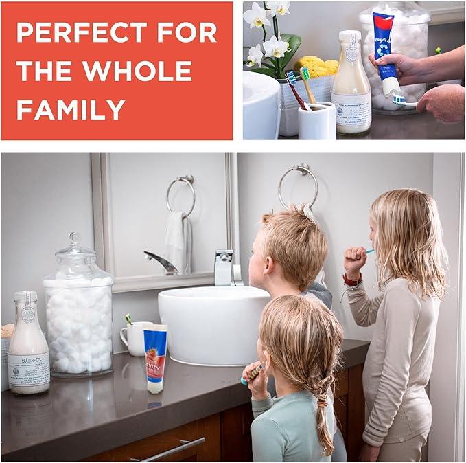 Chrome Cherry SqueezMe Self-Closing Toothpaste Caps, Silicone Lid for Kids & Adults, No Mess Toothpaste Dispenser, Self-Standing Easy Squeezer Cap, Bathroom Accessory, Self-Standing White, Pack of 1 - ModernBath