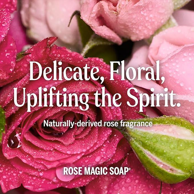 Dr. Bronner's Magic Soap-Pure-Castile Liquid Soap Refill (Rose 32 ounce, 2-Pack)-Regenerative Organic Certified Oils, For Body, Hair, Laundry, Pets & Dishes, Concentrated, Vegan, Non-GMO - ModernBath