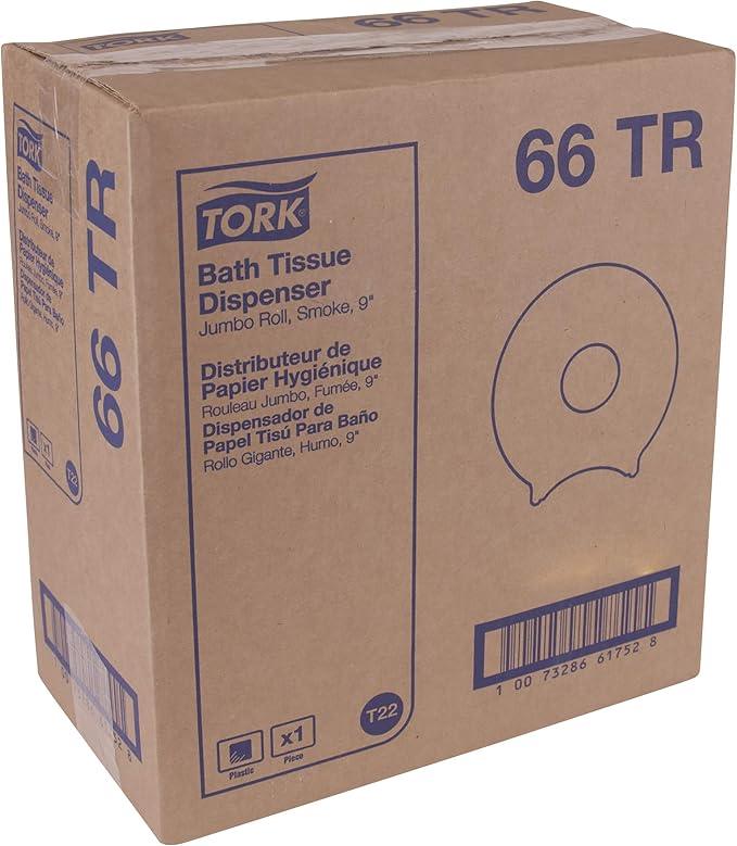 Tork Jumbo Toilet Paper Roll Dispenser Smoke T22, High Capacity, 66TR - ModernBath
