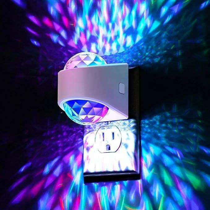 Night Lights Plug into Wall, Star Projector for Bedroom, Night Light Projector for Kids, 9-Color RGB Galaxy Nightlight with Dusk to Dawn Sensor for Bathroom, Home Gaming Room Decor Gifts - ModernBath