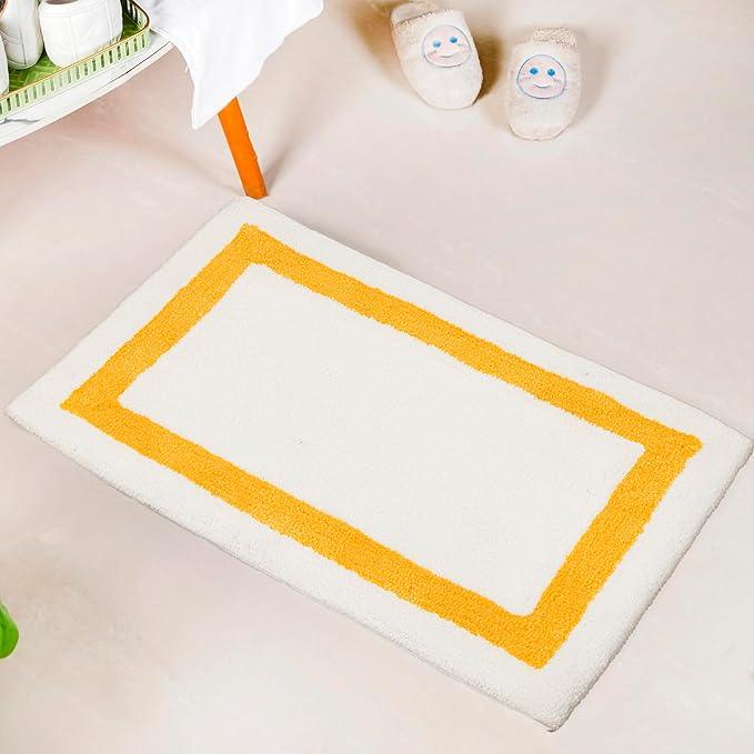 C23 Luxury Bathroom Rugs, Bath Mat - 20"x32" | 2200 GSM Tufted Cotton Bathroom Mat | Ultra-Absorbent Quick Dry, Heavyweight Non-Slip Bathmat | Thick Soft Plush Machine Washable Bath Rug - ModernBath