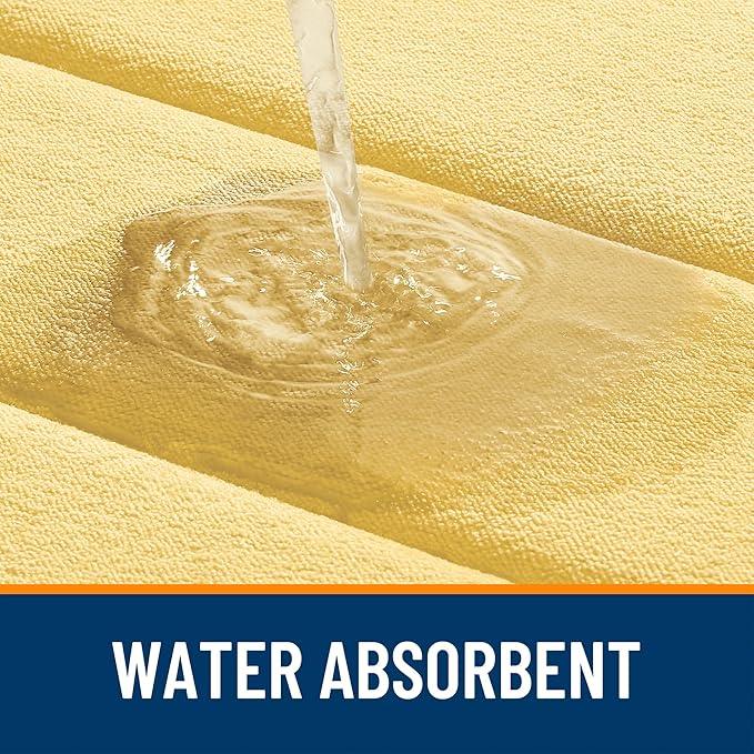 OLANLY Memory Foam Long Bathroom Rugs Runner 47x24, Super Soft Absorbent Bath Mat, Quick Dry, Machine Washable Shower Floor Rugs, Bathmat Carpet, Bathroom Home Decor Accessories, Yellow - ModernBath