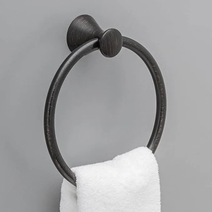 Delta Lahara (1-Pack) Hand Towel Holder Venetian Bronze Towel Racks for Bathroom Wall Round Towel Ring Holder for Bath Towel Hanger for Kitchen, Bathroom Accessories 73846-RB - ModernBath