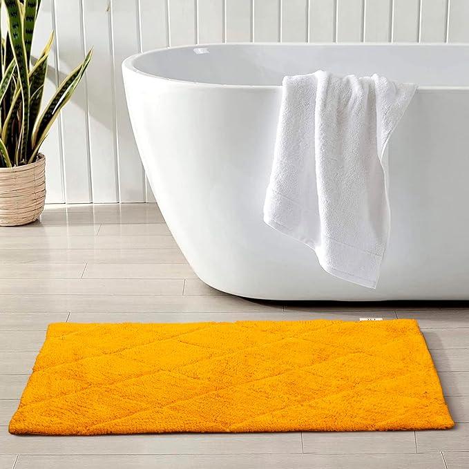 C23 Luxury Bathroom Rugs, Bath Mat - 20"x32" | 2200 GSM Tufted Cotton Bathroom Mat | Ultra-Absorbent Quick Dry, Heavyweight Non-Slip Bathmat | Thick Soft Plush Machine Washable Bath Rug - ModernBath