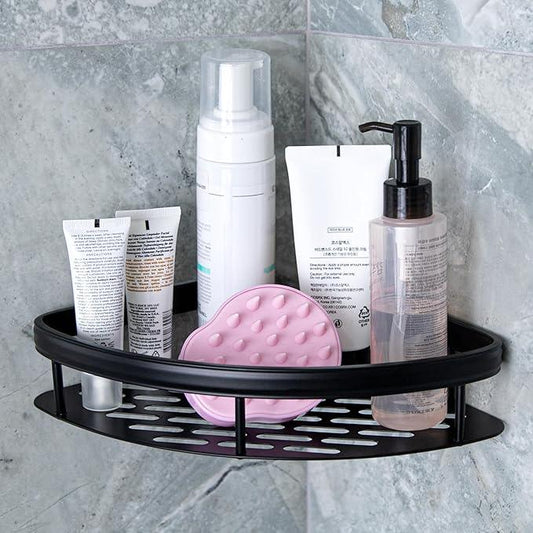 Cadella USA | Corner Shower Shelves | 2-Pack | No Drill Self-Adhesive | Black Bathroom Organizer - ModernBath
