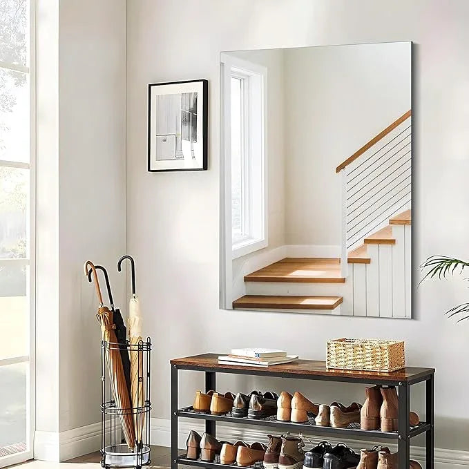 CILIBER Frameless Mirror, 30x40 Inch Rectangle Bathroom Mirrors for Wall, Upgraded Shatterproof Large Vanity Mirror Over Sink with Polished Edge for Bathroom, Bedroom, Living Room and Entryway - ModernBath