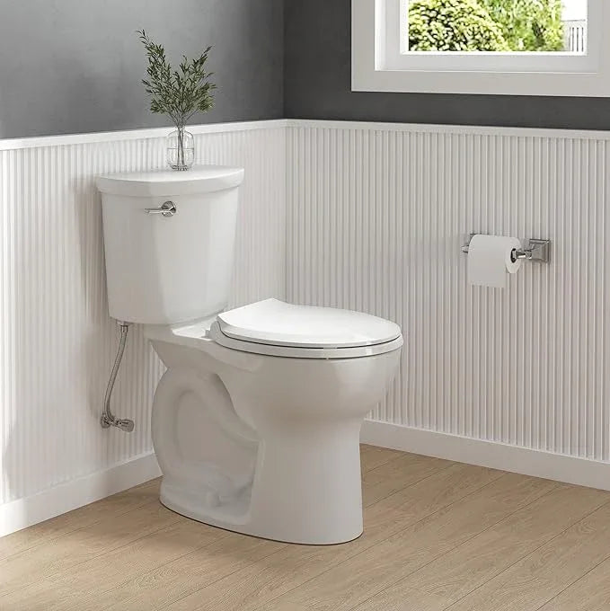 American Standard 5503B00B.020 Transitional Slow-Close Round Front Toilet Seat, White - ModernBath