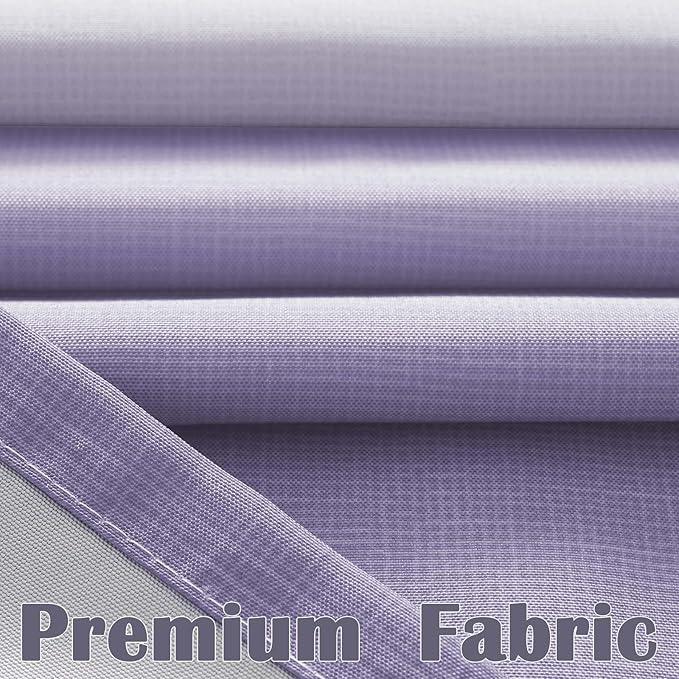 jinchan Ombre Lavender Lilac Striped Shower Curtain Waterproof Fabric Shower Curtains for Bathroom Gradual Color Minimalist Design Modern Neutral with 12 Hooks 70x72 Inches - ModernBath