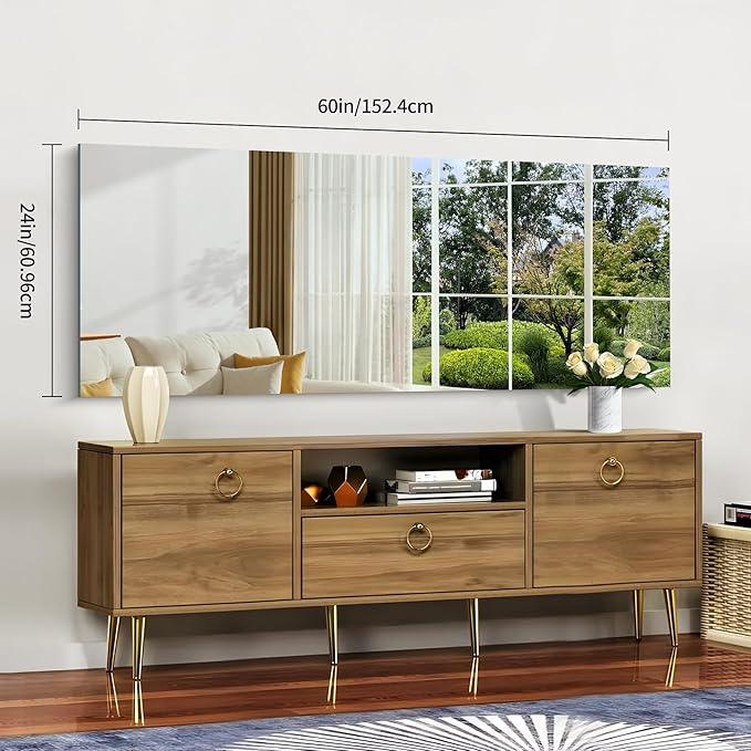 CILIBER Frameless Mirror, 24x60 Inch Large Bathroom Mirrors for Wall, Upgraded Shatterproof Rectangle Vanity Mirror Over Sink with Polished Edge for Bathroom,Bedroom,Living Room and Entryway - ModernBath