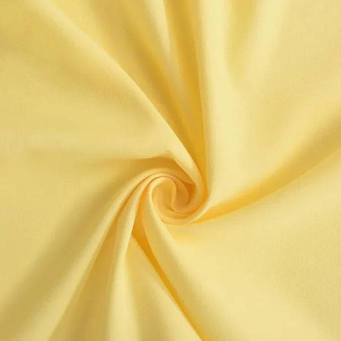 Homechoice Decor Bright Yellow Shower Curtain, Vintage Handcrafted Bow Tie Bath Curtain for Master Bathroom, Ruched Microfiber Bathroom Curtain with 12 Buttonholes, 72" W x 72" H (LQ-10) - ModernBath