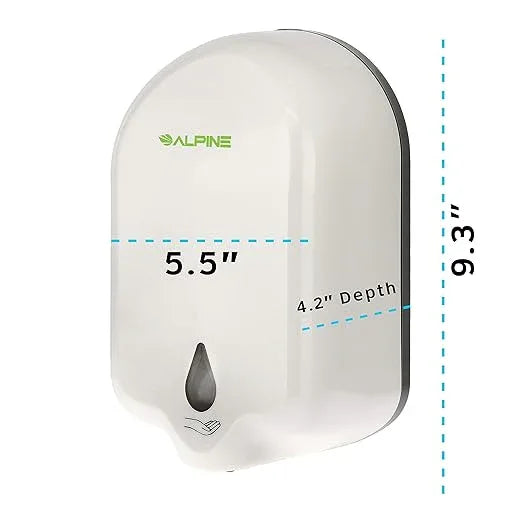 Alpine Automatic Soap Dispenser, Wall Mounted Touch Free Dispenser - 1100 Ml - ModernBath