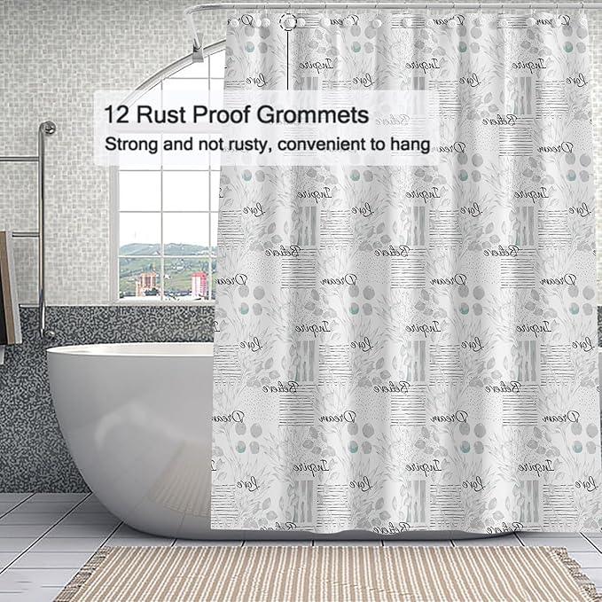 LQFMEHOT Eva Shower Curtain Liner, Jungle Elephant 5G Shower Liners with 12 Rustproof Metal Grommets and Weighted Magnets, Waterproof Duty Shower Curtains for Shower Bathroom 72 x 72 - ModernBath